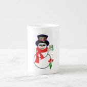 Weihnachts-Tasse, Schneemann, Frohe Weihnachts-Iph Porzellantasse (Vorderseite)