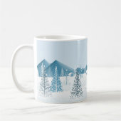 Weihnachts-Tasse-Schneeszene Kaffeetasse (Links)