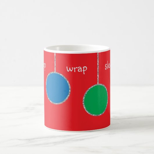 Weihnachts-Tasse "Shopwrap Sleep Repeat" Kaffeetasse (Mittel)