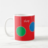 Weihnachts-Tasse "Shopwrap Sleep Repeat" Kaffeetasse (Links)