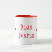 Weihnachts-Tasse-Snowman-Boas Festas Tasse (Zentrum)