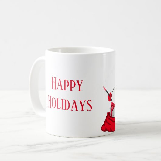 Weihnachts-Tasse-Snowman Kaffeetasse (Vorderseite Links)