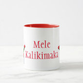 Weihnachts-Tasse-Snowman-Mele Kalikimaka Tasse (Zentrum)