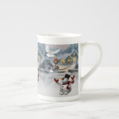 Weihnachts-Tasse Snowman Porzellantasse (Rechts)