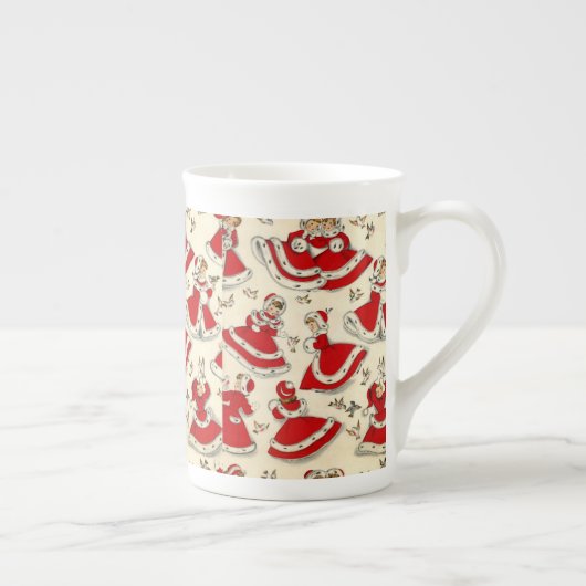 Weihnachts-Tasse, Vintag Porzellantasse (Rechts)