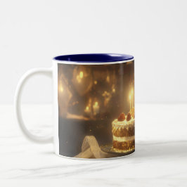 Weihnachts-Tasse von Fabulous Mice Baker Zweifarbige Tasse