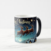 Weihnachts-Tasse von Santa Sleigh Verwandlungstasse (VorderseiteRechts)