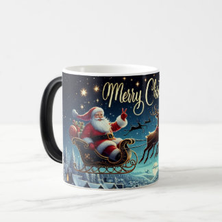 Weihnachts-Tasse von Santa Sleigh Verwandlungstasse