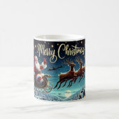 Weihnachts-Tasse von Santa Sleigh Verwandlungstasse (Mittel)