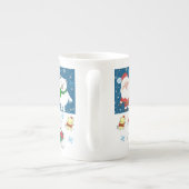 Weihnachts-Tasse, Weihnachten, Frohe Weihnachts-Te Porzellantasse (Rückseite)