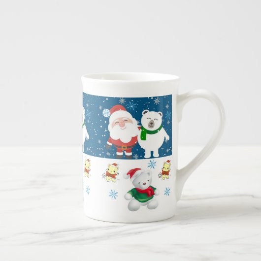 Weihnachts-Tasse, Weihnachten, Frohe Weihnachts-Te Porzellantasse (Rechts)