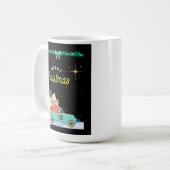 Weihnachts-Tasse Weihnachts-Kaffee-Cup Lieferwagen Kaffeetasse (Vorderseite Links)