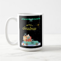 Weihnachts-Tasse Weihnachts-Kaffee-Cup Lieferwagen