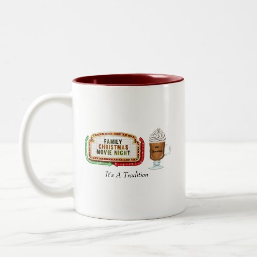 Weihnachts-Tasse Zweifarbige Tasse (Links)
