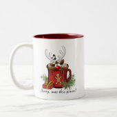 Weihnachts-Tasse Zweifarbige Tasse (Links)