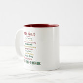 Weihnachts-Tasse Zweifarbige Tasse (Vorderseite Links)