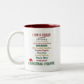 Weihnachts-Tasse Zweifarbige Tasse (Links)