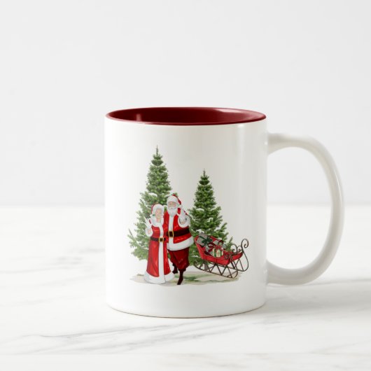 Weihnachts-Tasse Zweifarbige Tasse (Rechts)