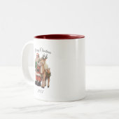 Weihnachts-Tasse Zweifarbige Tasse (Vorderseite Links)