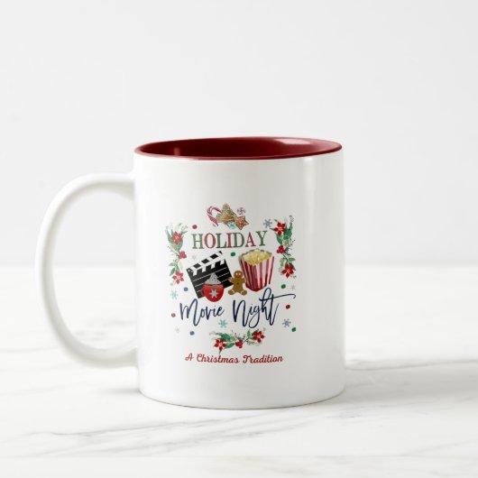 Weihnachts-Tasse Zweifarbige Tasse (Links)