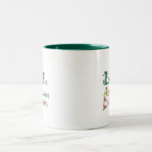 Weihnachts-Tasse Zweifarbige Tasse (Mittel)