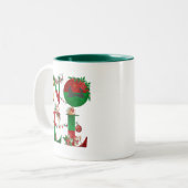 Weihnachts-Tasse Zweifarbige Tasse (Vorderseite Links)