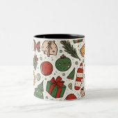 Weihnachts-Tasse Zweifarbige Tasse (Mittel)