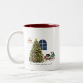 Weihnachts-Tasse Zweifarbige Tasse (Links)