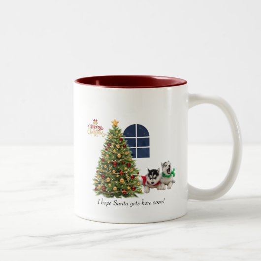Weihnachts-Tasse Zweifarbige Tasse (Rechts)