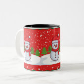 Weihnachts-Tasse Zweifarbige Tasse (Vorderseite Links)