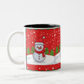 Weihnachts-Tasse Zweifarbige Tasse (Links)