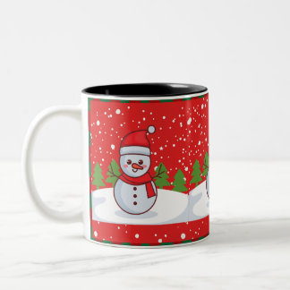 Weihnachts-Tasse Zweifarbige Tasse