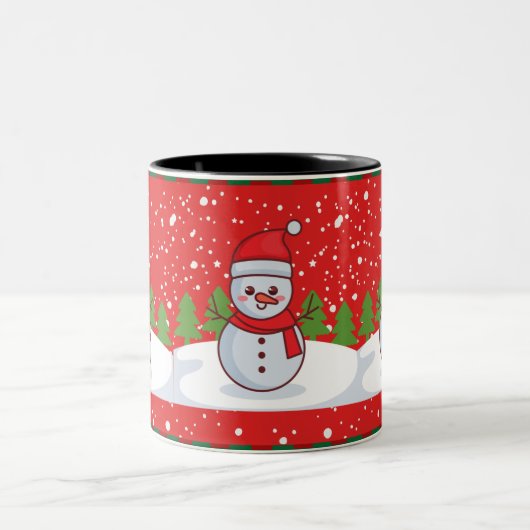 Weihnachts-Tasse Zweifarbige Tasse (Mittel)