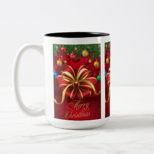 Weihnachts-Tasse Zweifarbige Tasse