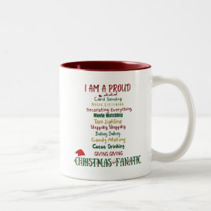 Weihnachts-Tasse Zweifarbige Tasse