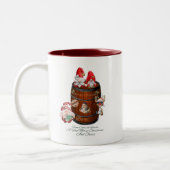 Weihnachts-Tasse Zweifarbige Tasse (Links)