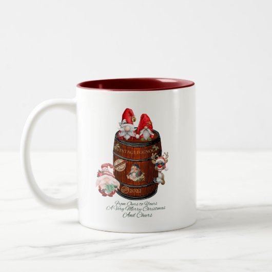 Weihnachts-Tasse Zweifarbige Tasse (Links)