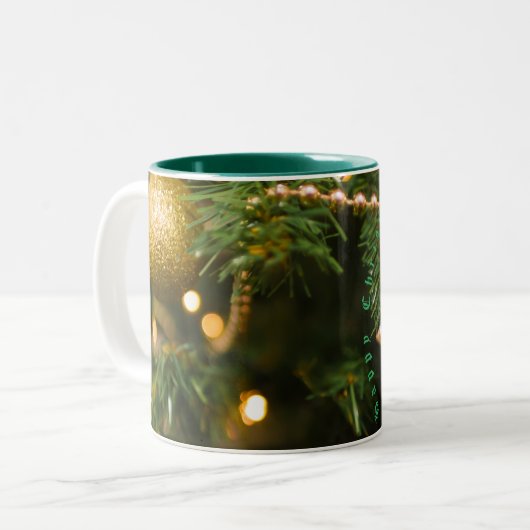 Weihnachts-Tasse Zweifarbige Tasse (Vorderseite Links)
