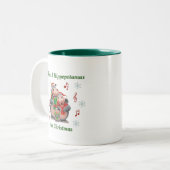 Weihnachts-Tasse Zweifarbige Tasse (Vorderseite Links)