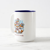 Weihnachts-Tasse Zweifarbige Tasse (Vorderseite Links)