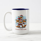 Weihnachts-Tasse Zweifarbige Tasse (Links)