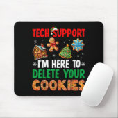 Weihnachts-Tech-Support hier, um Cookies Xmas zu l Mousepad (Mit Mouse)