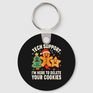 Weihnachts-Tech-Support hier, um Cookies zu lösche Schlüsselanhänger