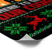 Weihnachts-Tech-Support Ich bin hier, um Cookies z Poster (Ecke)