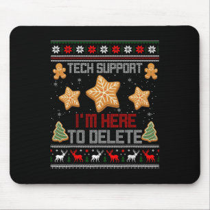 Weihnachts-Tech-Support Ich bin hier, um Ihr Coo z Mousepad