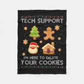 Weihnachts-Tech unterstützt hier, Cookies von Ugly Fleecedecke (Vorderseite)