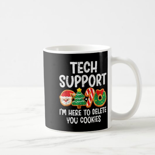 Weihnachts-Tech unterstützt hier, Cookies zu lösch Kaffeetasse (Rechts)