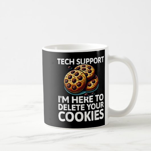 Weihnachts-Tech unterstützt hier, Cookies zu lösch Kaffeetasse (Rechts)