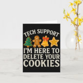 Weihnachts-Tech unterstützt hier, Cookies zu lösch Karte (Gelbe Blume)