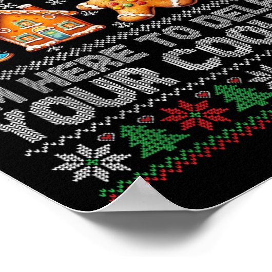 Weihnachts-Tech unterstützt hier, Cookies zu lösch Poster (Ecke)